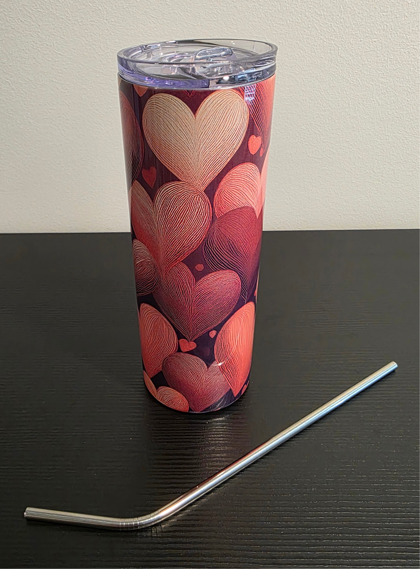 Pink & Red Hearts 20 oz. Tumbler