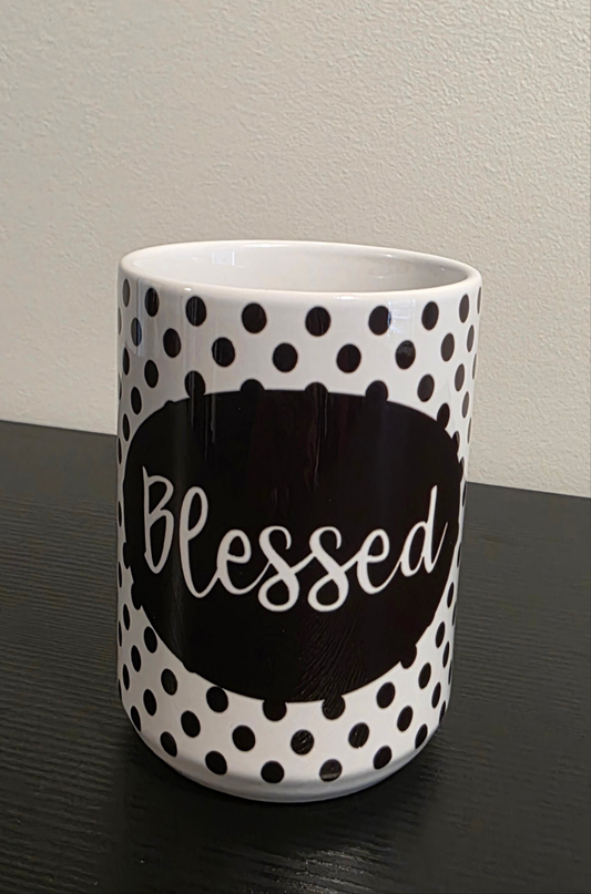 Polka Dot Dot Dot Mug - 15 oz